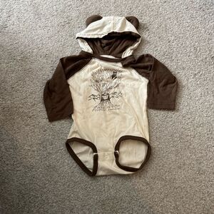 Rabbit skins Asheville NC bear hooded onesie‎ 12m bear ears. Good condition